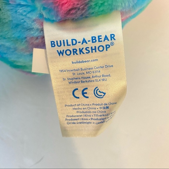 Build A Bear Bunny Rabbit Tie Dye Multi Color - Picture 5 of 7